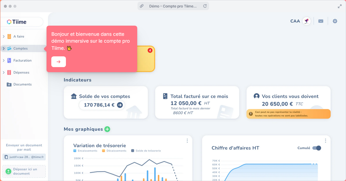 Compte Pro Tiime