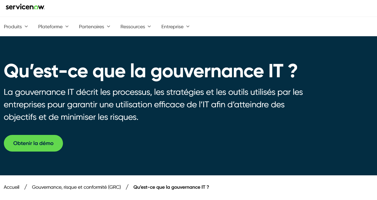 Servicenow Gouvernance Ap