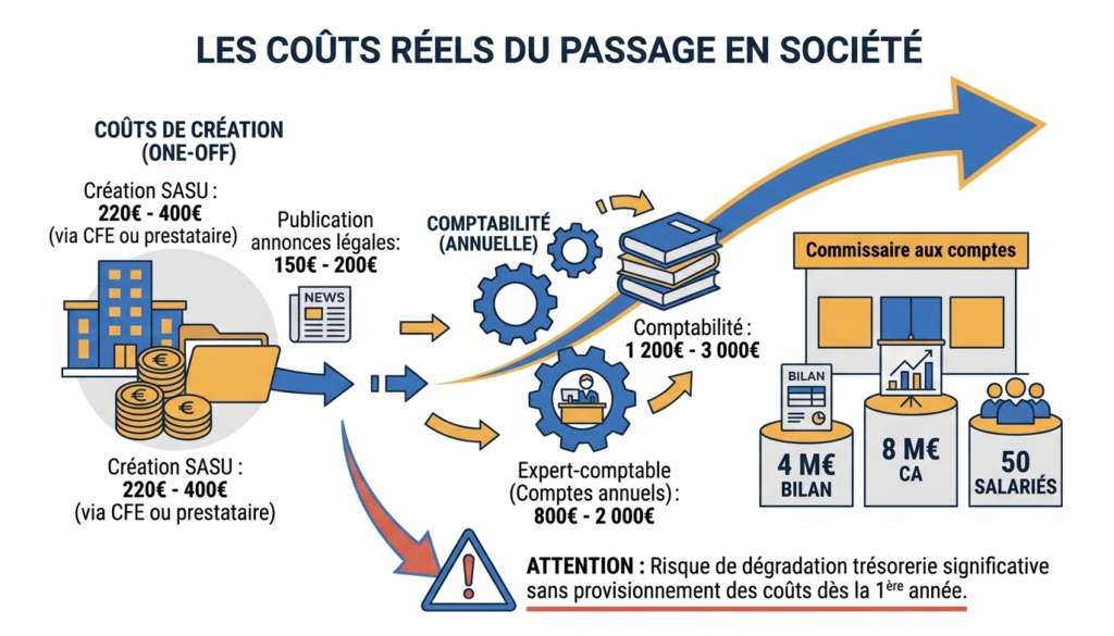 Cout Passage Societe